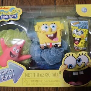 Nickelodeon SpongeBob Yellow & Pink Bath Toy Set